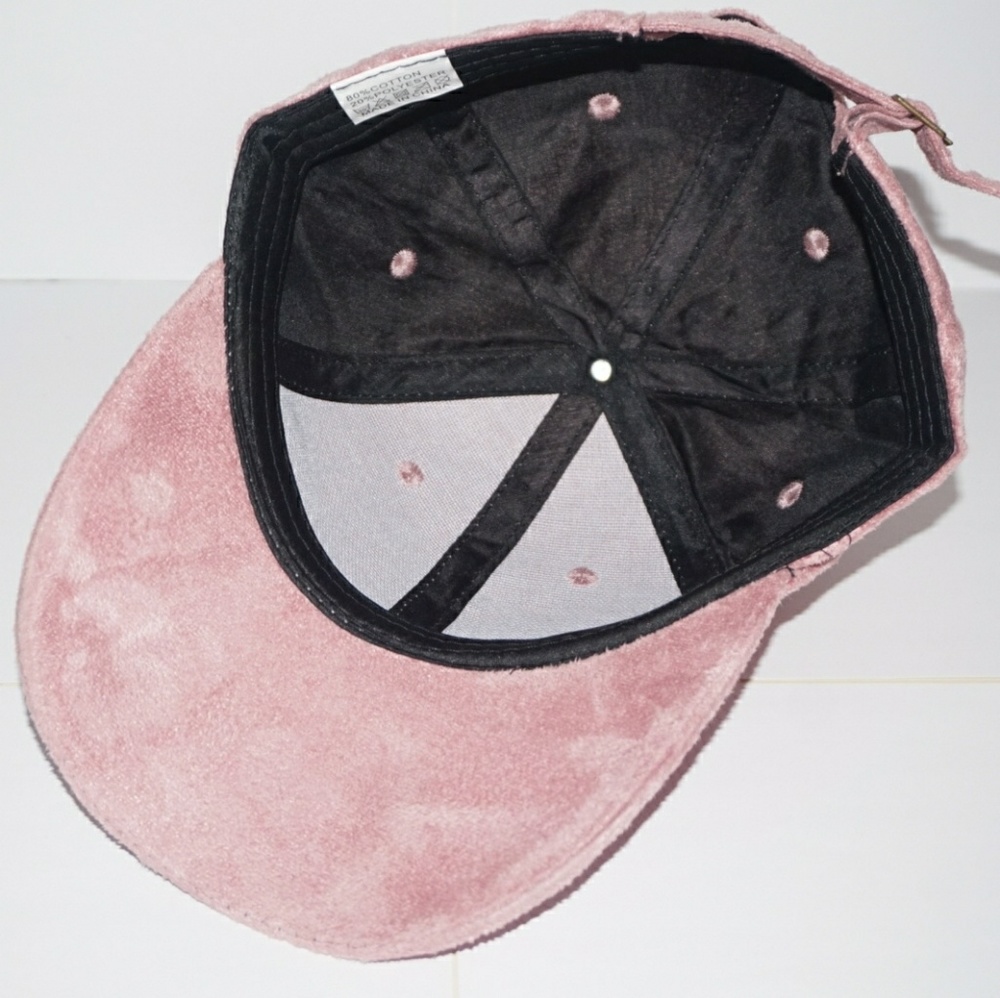 Pink adjustable baseball cap - Picture 3 of 3
